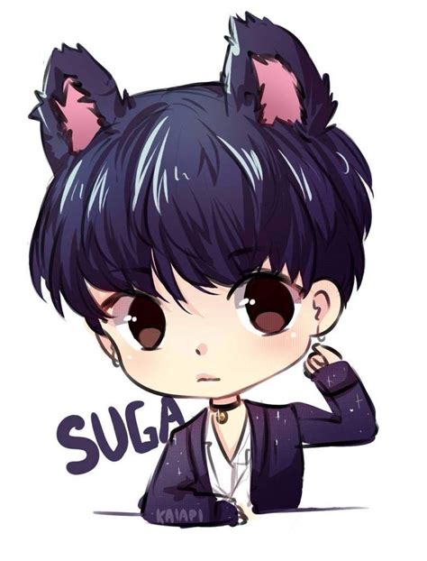 bts suga cute drawings|suga drawing anime.